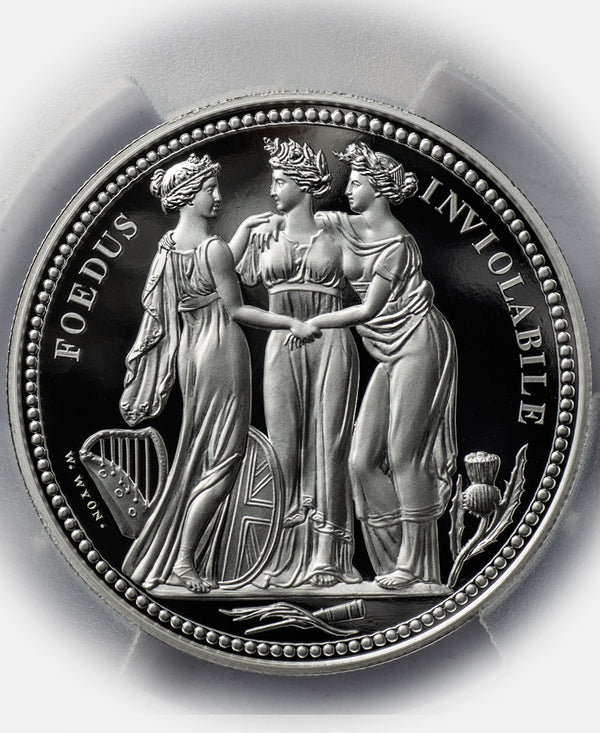 2020 Alderney 'The Three Graces' 2oz Silver Proof Five Pounds : PCGS PR70 Graded