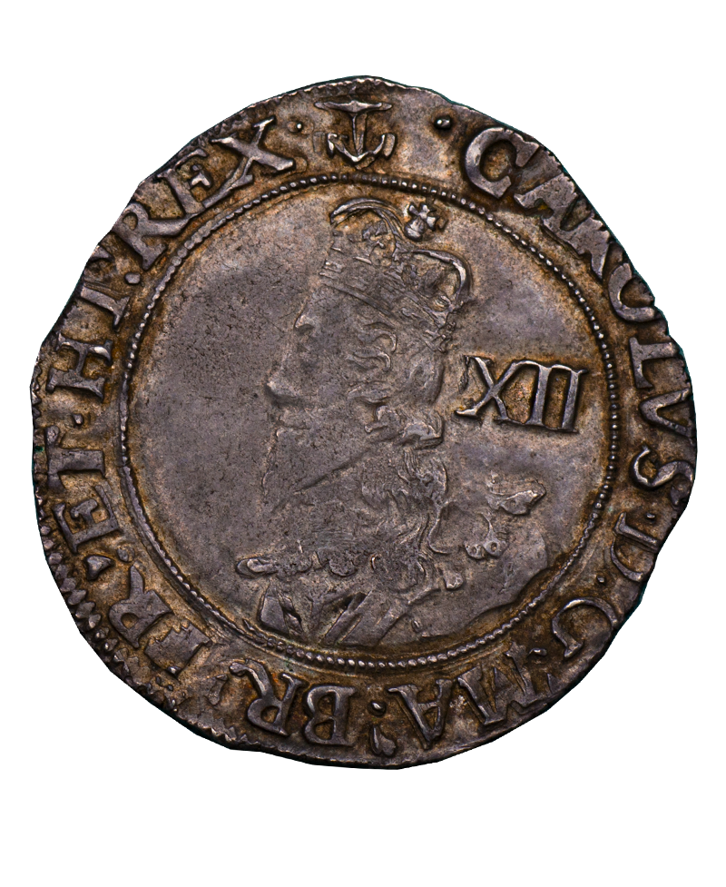 1638 - 39 Charles I Tower Mint mm Anchor Shilling