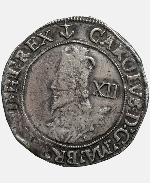 1638-9 Charles I Tower Mint mm Anchor Shilling