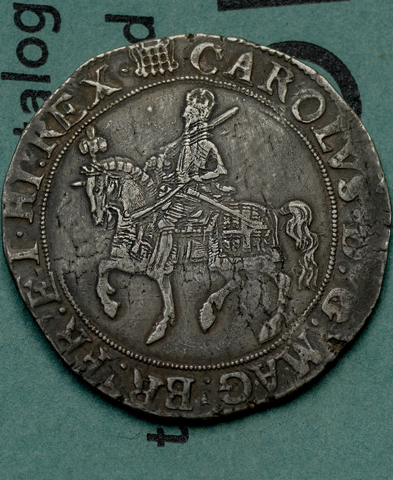 1633 - 34 Charles I Tower Mint mm.Portcullis Halfcrown