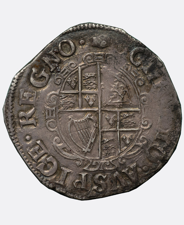 1636 - 8 Charles I Tower Mint mm Tun Shilling