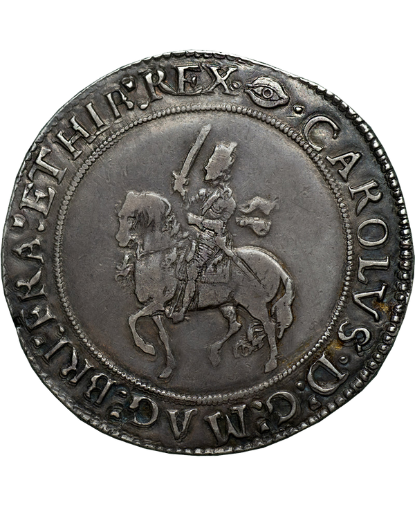 1645 Charles I Tower Mint under parliament mm EYE Crown