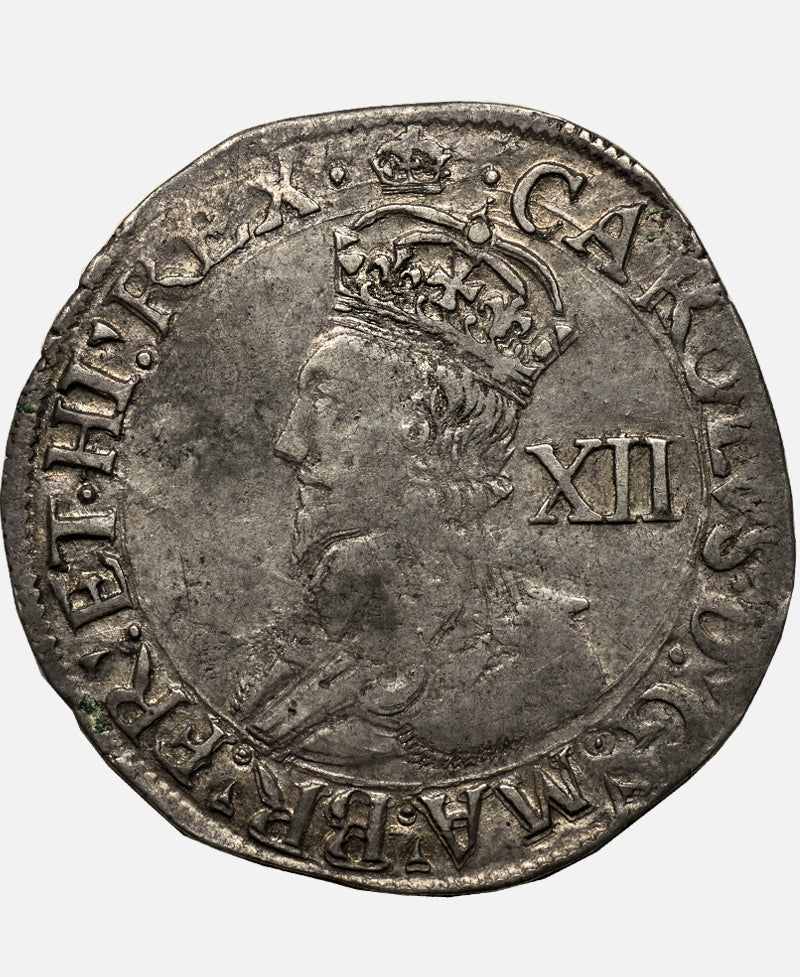 1635-6 Charles I Tower Mint mm Crown over Bell Shilling