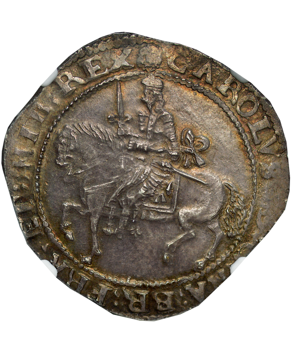 1643-46 Charles I Exeter Mint Halfcrown - NGC MS63 !