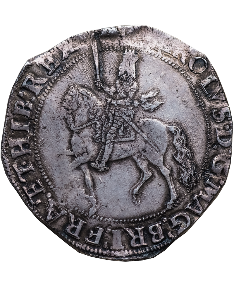 1645-46 Charles I Parliament mm Sun Halfcrown