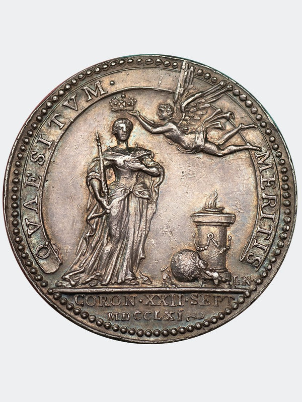 1761 Coronation of Charlottle Medal - Mhcoins