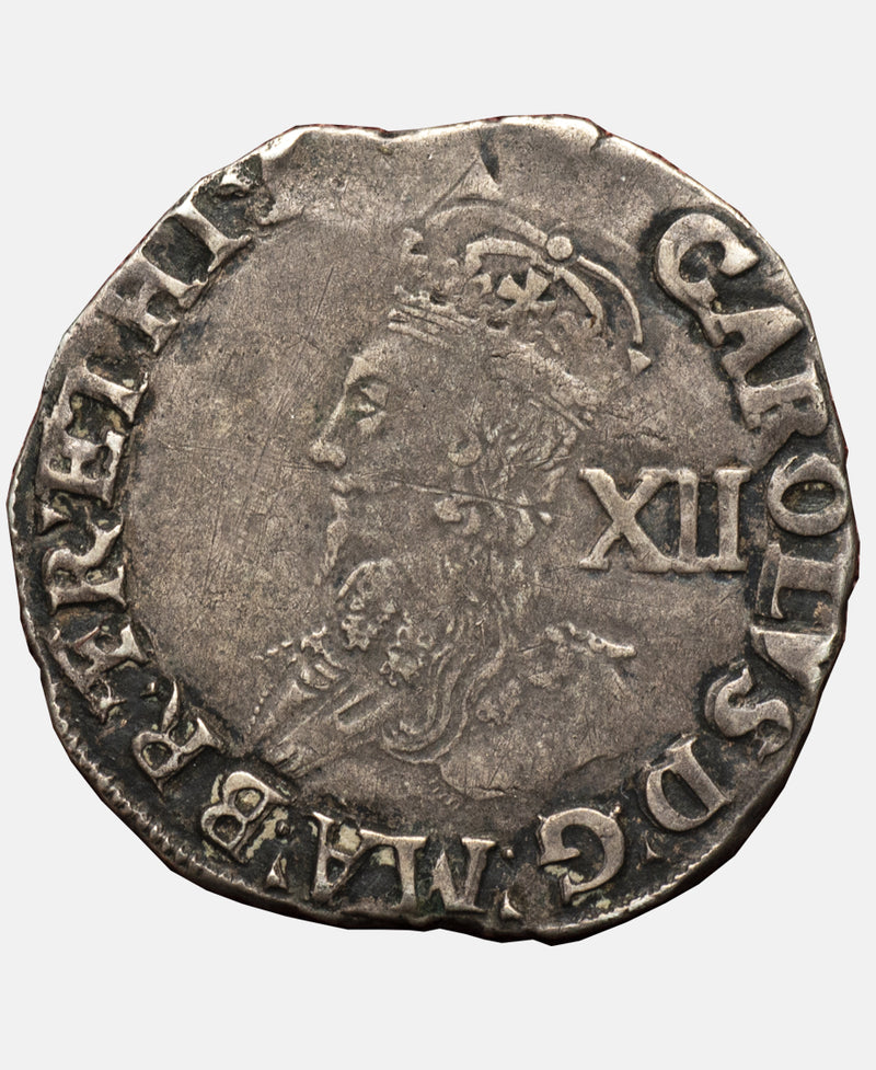 1636 - 38 Charles I tower Mint type 3b mm Tun Shilling.