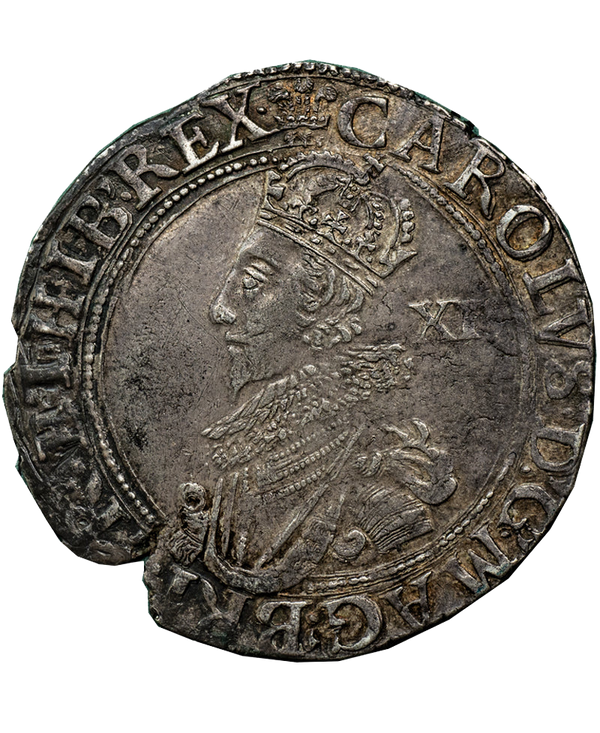 1630-31 Charles I Tower Mint mm Plume Shilling