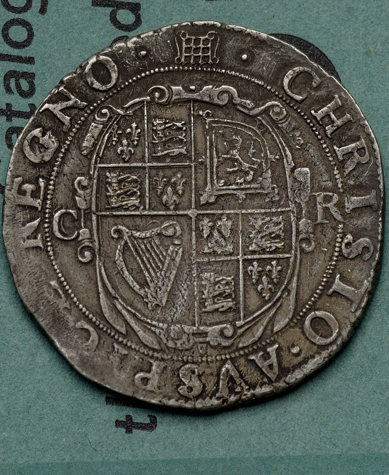 1633 - 34 Charles I Tower Mint mm.Portcullis Halfcrown
