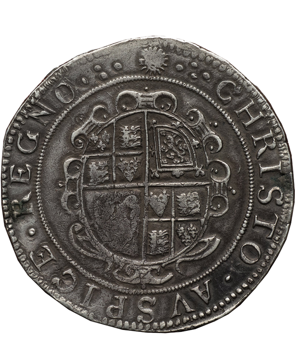 1645-6 Charles I tower Mint under parliament mm Sun Crown