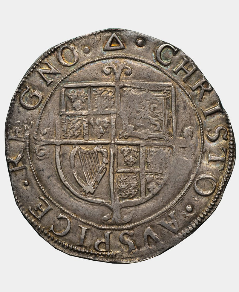 1639-40 Charles I tower mint mm Triangle over Anchor / Triangle Shilling - Mhcoins