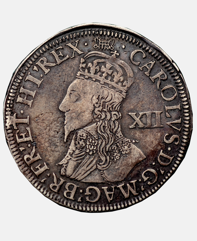 1633 -34 Charles I Pattern mm Portcullis Shilling - 1 of 5 known