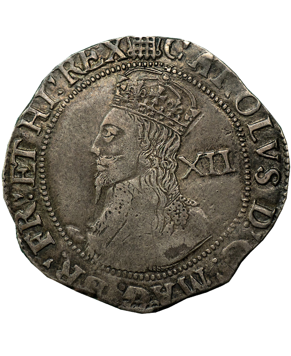 1633-34 Charles I Tower Mint mm Portcullis Shilling