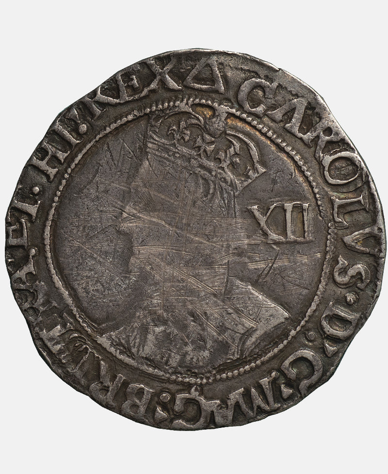 Charles I Tower Mint mm Triangle Shilling - CAROLVS ERROR