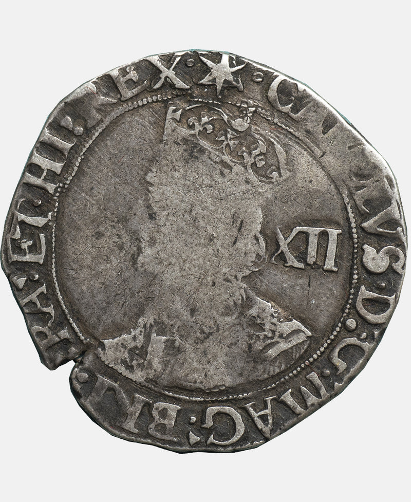 Charles I Tower Mint mm Star over triangle (both sides) Shilling