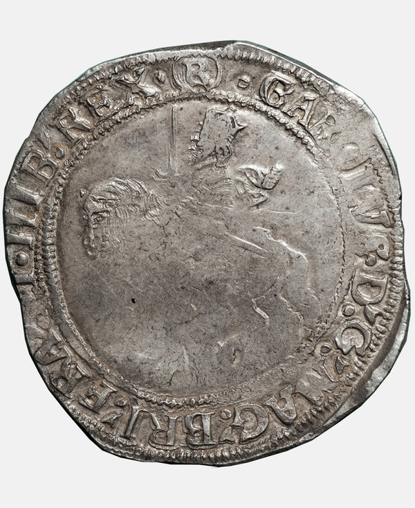 Charles I Tower Mint mm (R) Halfcrown - CAROLVS ERROR