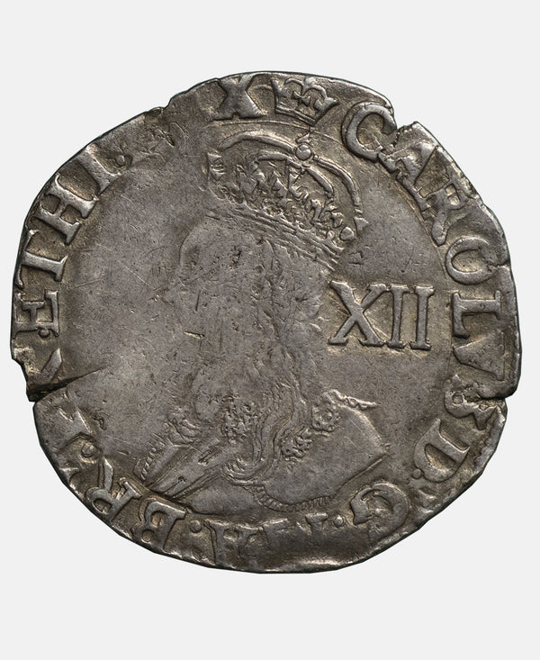 Charles I tower Mint mm Crown Shilling