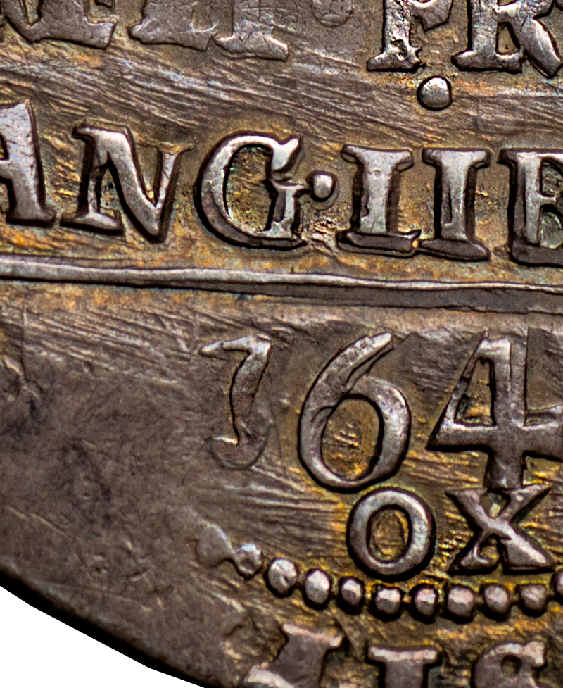 1643 Charles I Oxford Mint Halfcrown - Bull 605/23