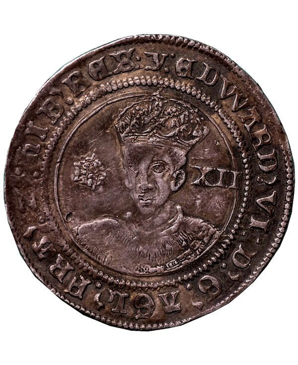 1551 - 1553 Edward VI MM Y SHILLING