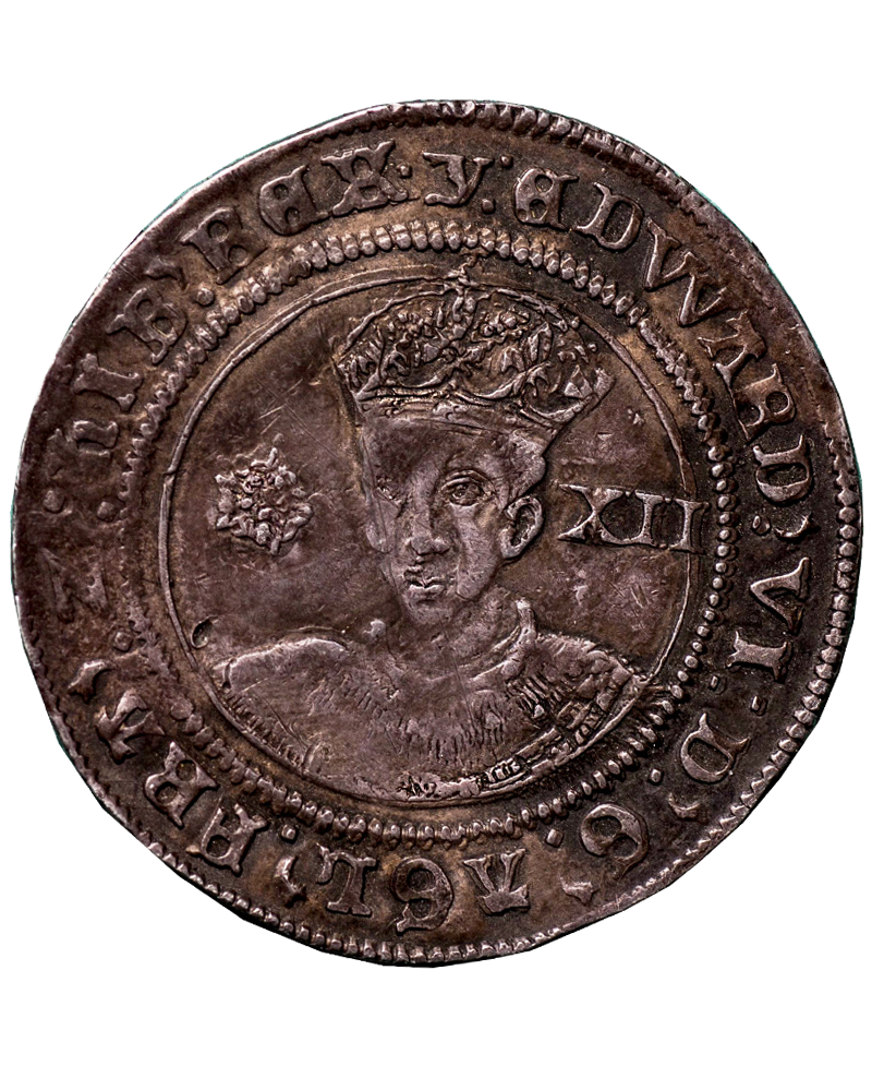 1551 - 1553 Edward VI MM Y SHILLING