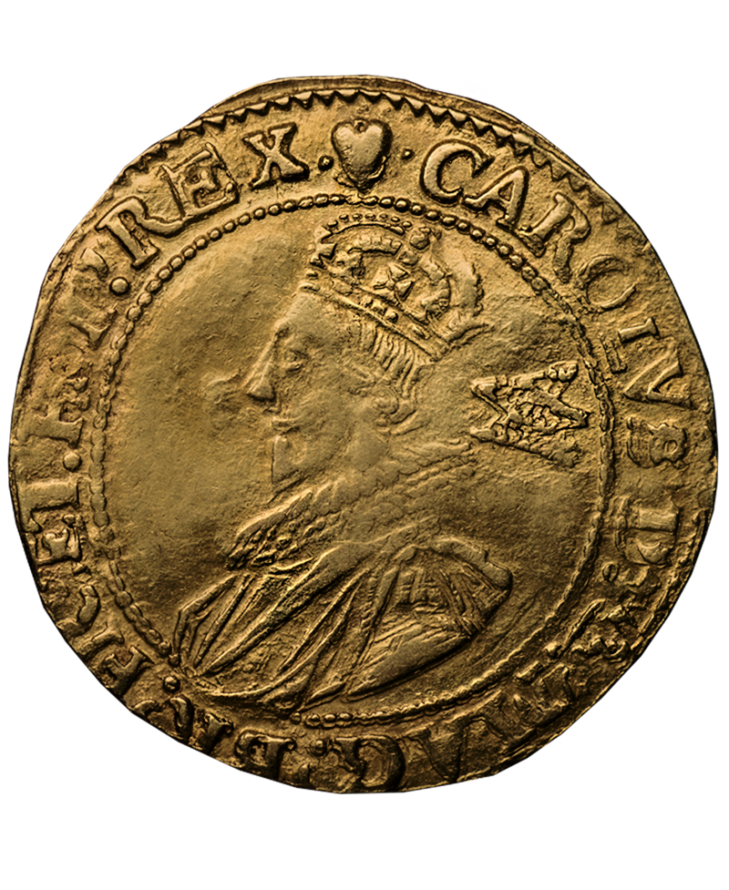 1629 - 30 Charles I Tower Mint mm Heart over Anchor / Heart Unite
