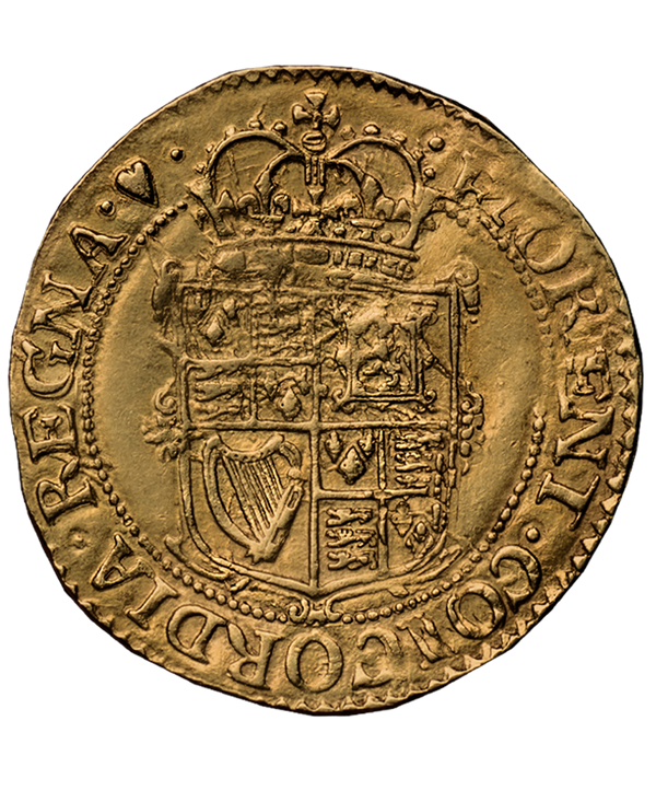 1629 - 30 Charles I Tower Mint mm Heart over Anchor / Heart Unite