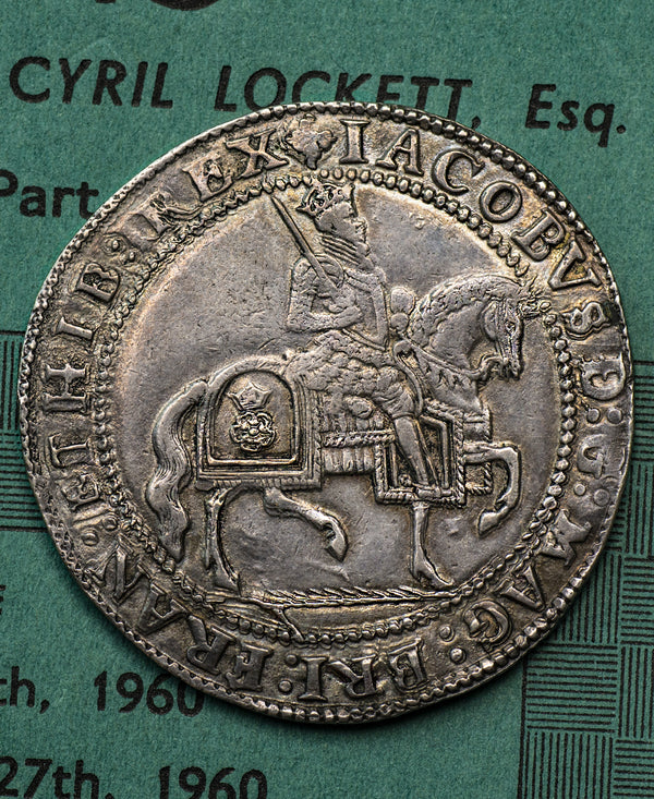 1624 James I Third coinage mm Trefoil over lys Crown