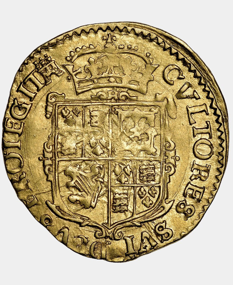 1627-8 Charles I Tower Mint mm. Castle Double Crown - Mhcoins