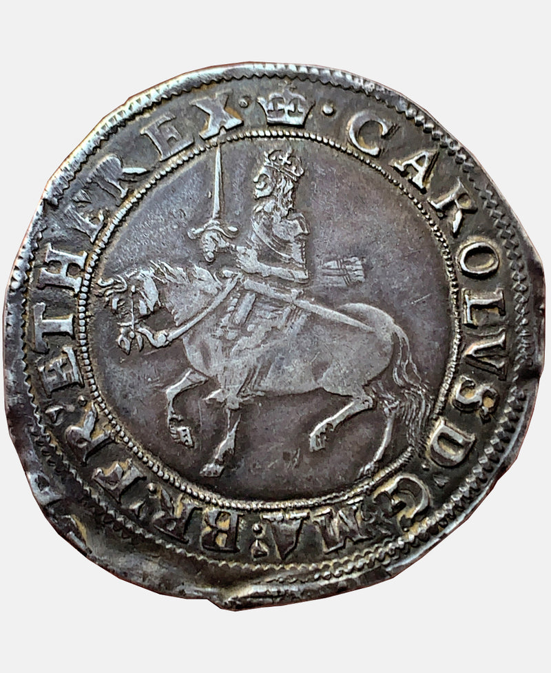 1635 - 6 Charles I Tower Mint mm Crown Halfcrown