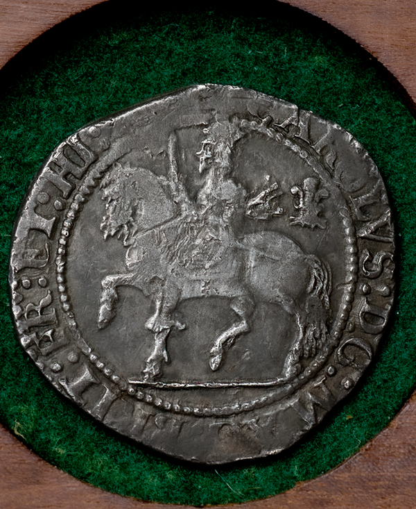 1643 Charles I Oxford Mint Halfcrown - INIMICI error