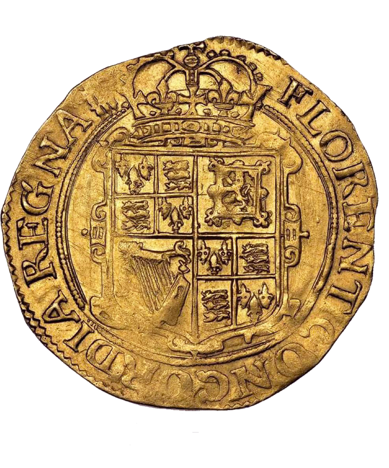 1630 -31 Charles I Tower Mint mm Plume Gold Unite