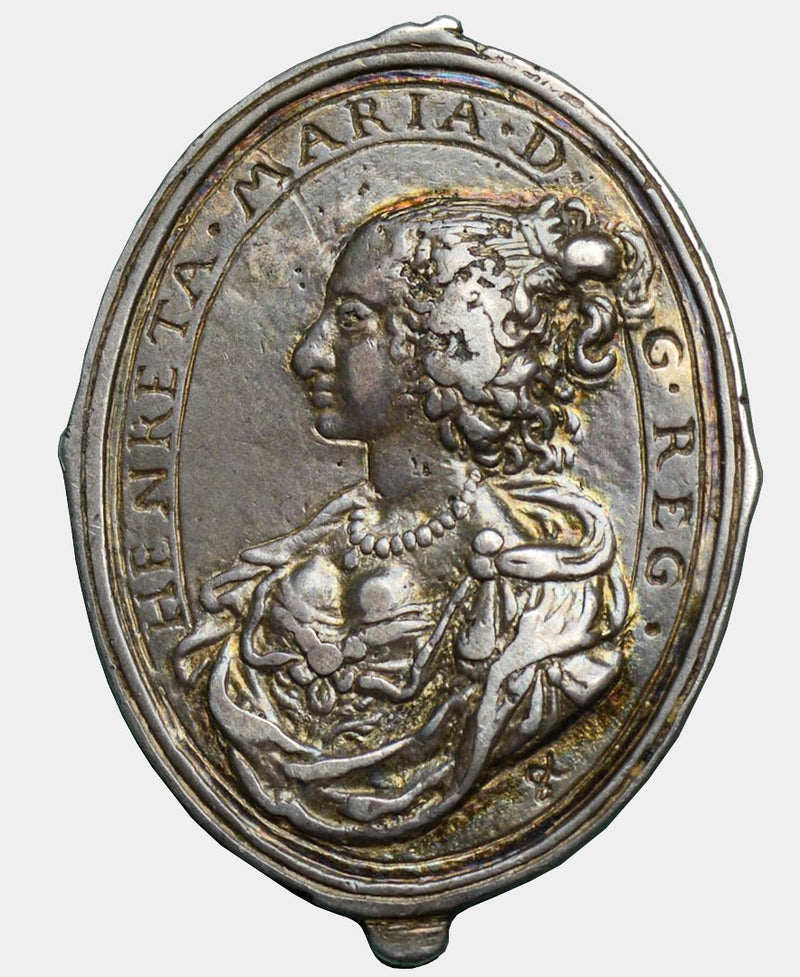 1642 - 49 Charles I Silver Royalist Badge by Thomas Rawlins. - Mhcoins