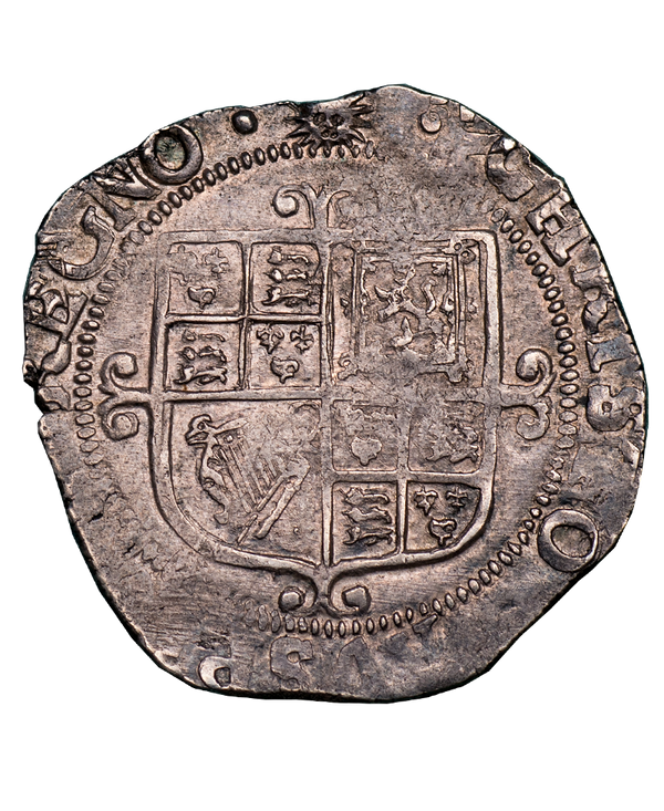 1645 - 46 Charles I Tower Mint mm Sun Shilling