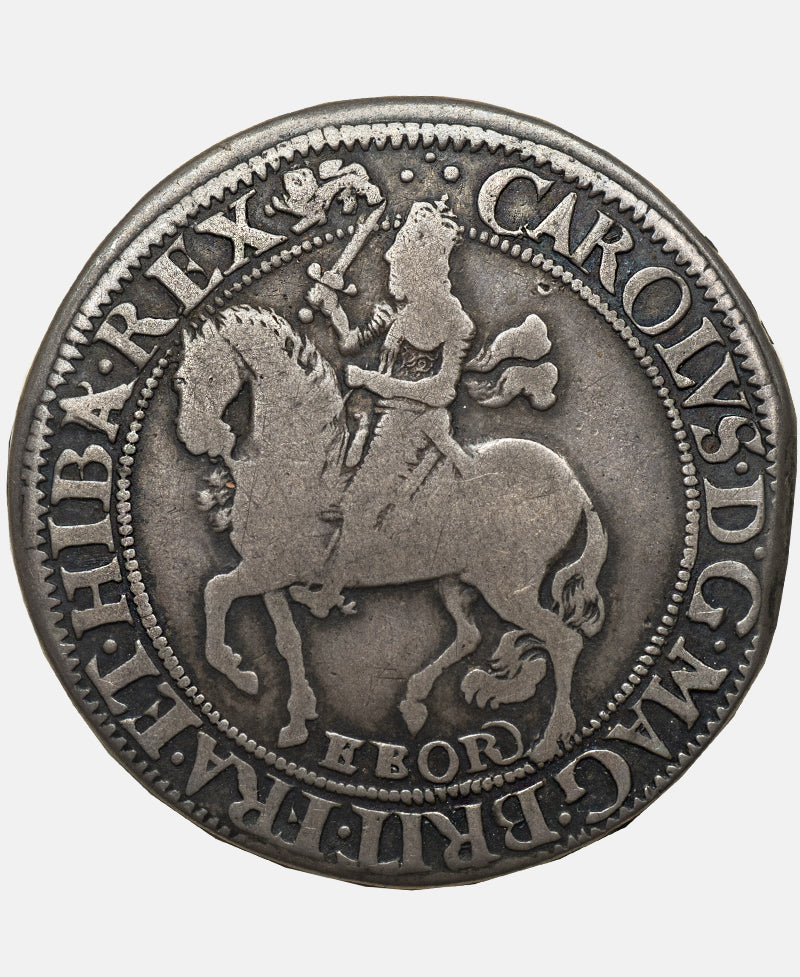 1643 Charles I York Mint A over R in error Halfcrown
