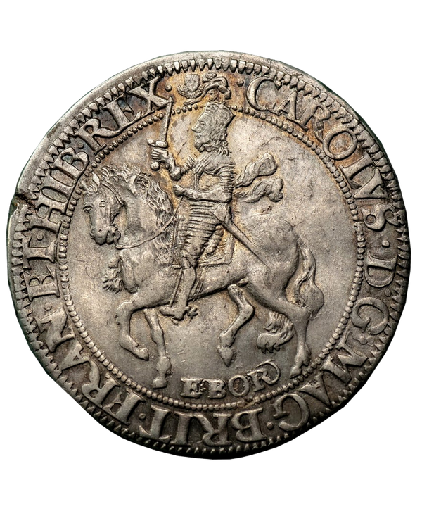 1643 - 4 Charles I York Mint Type 7 Halfcrown