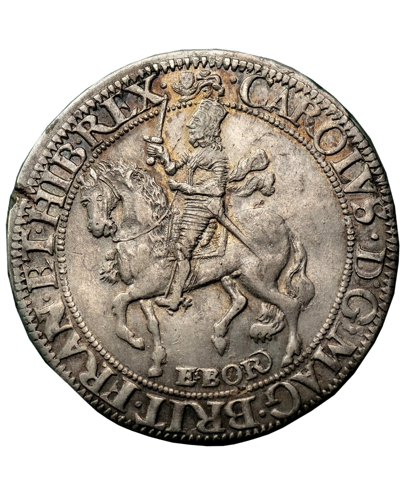 1643 - 4 Charles I York Mint Type 7 Halfcrown