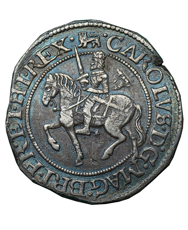 1643 - 4 Charles I York Mint Type 3 Halfcrown